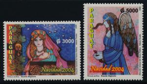 Paraguay 2762-3 MNH Christmas, Angel