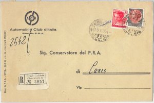 47469 - ITALIA REPUBBLICA Storia Postale: SIRCUSANA + MICHELANGIOLESCA su BUSTA