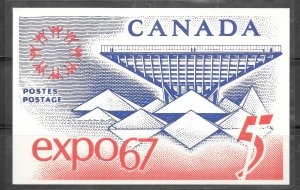 Just Fun Cover CANADA EXPO 67 The Queen's Printer Unused Postal Card (my1536)