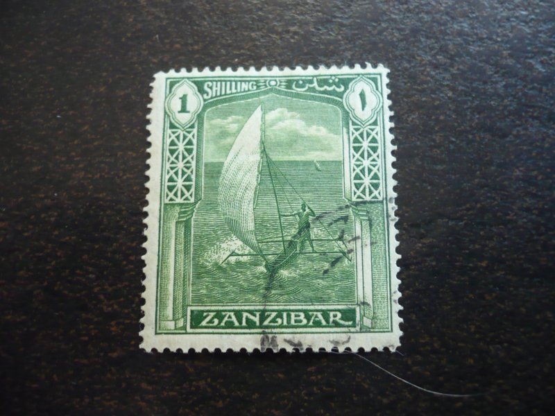 Stamps - Zanzibar - Scott# 209 - Used Part Set of 1 Stamp