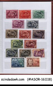 COLLECTION OF HUNGARY USED STAMPS IN SMALL STOCK BOOK - 100V