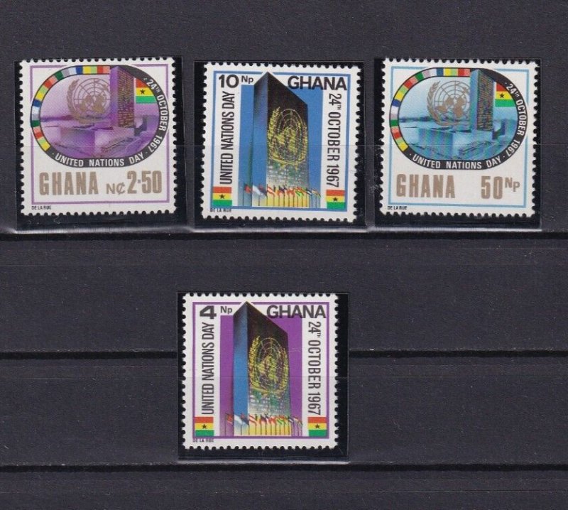 SA12b Ghana 1967 United Nations Day mint stamps