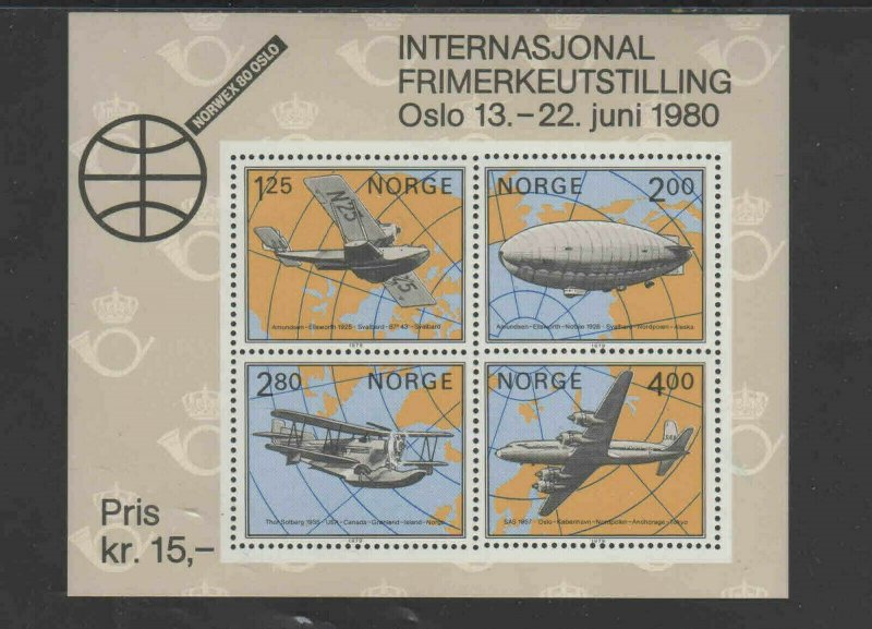 NORWAY #753  1980  NORWAY 80'    MINT  VF NH  O.G  S/S