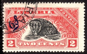 1918, Liberia 2c, Used, Sc O99