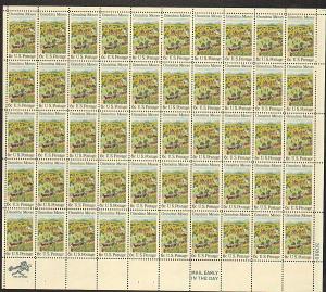 US #1370 Mint Sheet Grandma Moses 