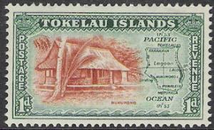 Tokelau #2 Map & Dwelling MNH