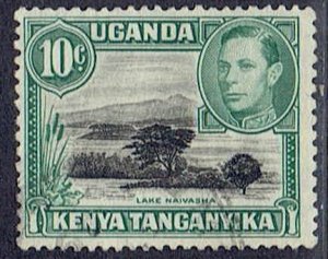 Kenya, Uganda & Tanzania; Scott #70; 10c King George VI, Used