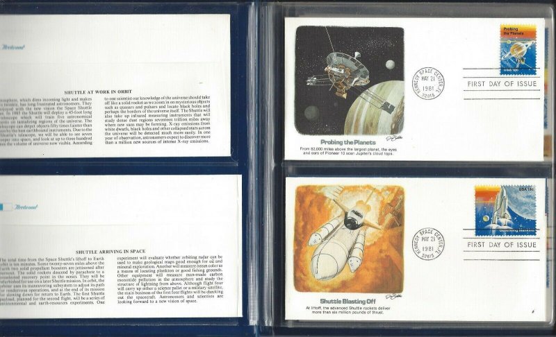 US, Space Shuttle Commemorative Collection, Original package, FDC