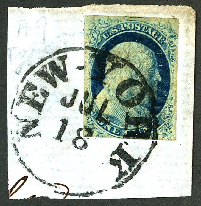 U.S. #9 USED SINGLE ON PIECE