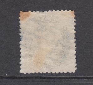 Turkey Sc 44 used 1876 1pi Duloz, blue boxed rectangular Katchak cancel