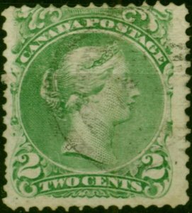 Canada 1871 2c Pale Emerald Green SG57a Fine Used