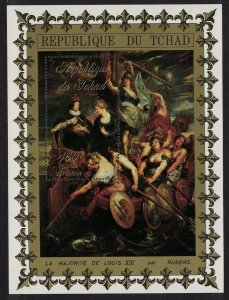 Chad 'Louis XIII' painting by Rubens MS 1972 MNH MI#Block 33