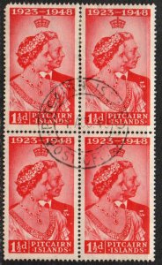 Pitcairn Islands Sc #11 Used Block of 4