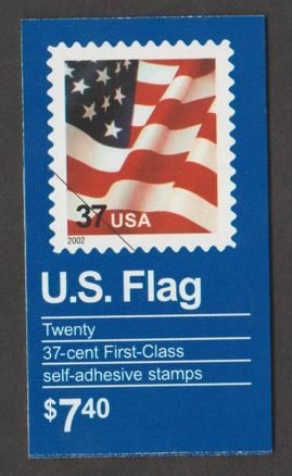 U.S. Scott #3634c-3634d BK291A American Flag Stamp - Mint NH Booklet