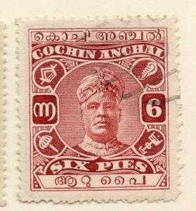 Cochin 1916-30 Early Issue Fine Used 6p. 268156