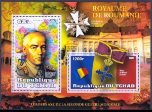TCHAD CHAD 2012 WORLD WAR II ANTONESCU ROMANIA GUERRE MONDIALE [#1251]