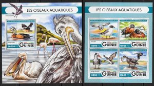 GUINEA - 2 NH MINISHEETS of 2016 - BIRDS