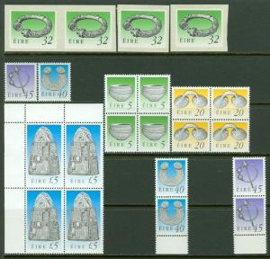 EDW1949SELL : IRELAND 1990-95 Sc #767//93 Diff. values Cplt as issued VF Mint NH
