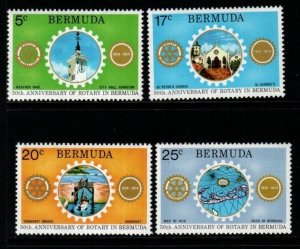 BERMUDA SG320/3 1974 50th ANNIV OF ROTARY IN BERMUDA MNH