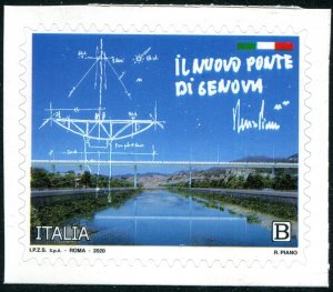 2020 Italy Genoa Bridge (Scott 3653) MNH