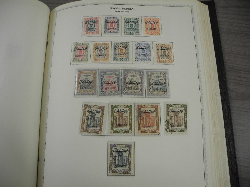 PERSIA, Fantastic Stamp Collection mounted/partially glued in a Minkus