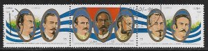 Cuba # 3702a - Generals - strip - unused CTO.....{Z21}