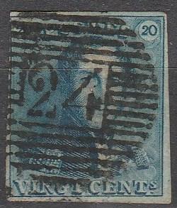 Belgium #2  F-VF Used CV $57.50 (C6423)