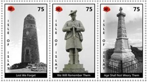 ISLAY - 2019 - Rememberance, 101st Anniv - Perf 3v Set - Mint Never Hinged