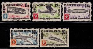 CUBA Sc#C122-C126 MH FVF Set 5 Wright Bro's Plane & Stamps