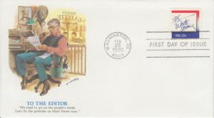 1980 Letters PS Write Soon (Scott 1810) Fleetwood FDC