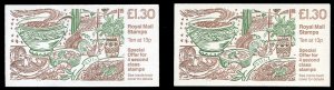 British Commonwealth - Great Britain, Booklets SGF13A-B Cat£11, 1988 Recipe ...