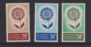 Cyprus   #244-246  MNH    1964   Europa