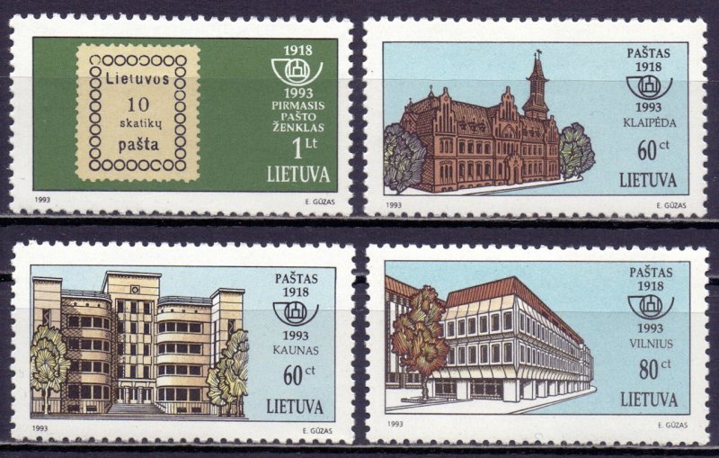 Lithuania. 1993. 540-43. Postage stamps. MNH.