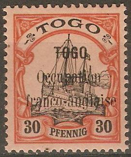 Togo 160 Cer 27 MVLH VF 1914 SCV $100.00