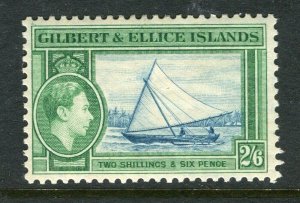 GILBERT ELLICE; 1938 early GVI Pictorial issue Mint hinged 2s. 6d. value