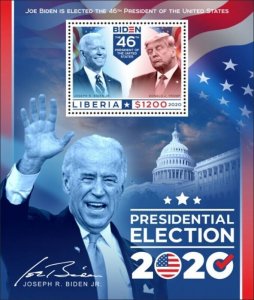 Liberia - 2020 Presidential Election Joe Biden - Souvenir Sheet - LIB200529b