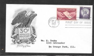 Just Fun Cover #E21 FDC Special Delivery Artmaster Cachet (A1047)