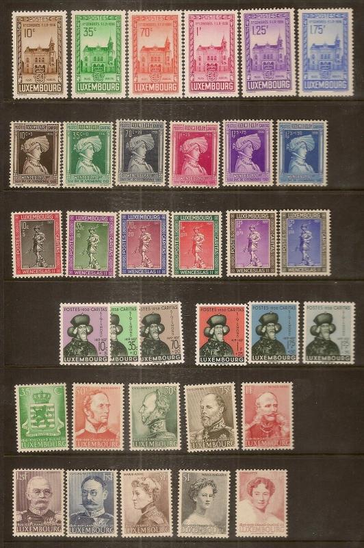 Luxembourg 1920's-50's MNH Collection