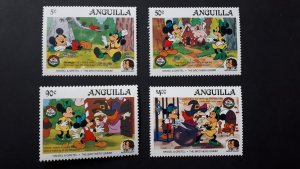 Disney - Anguilla 1985. - Christmas, Brothers Grimm ** MNH Block + Set Complete