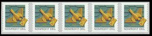 US 4495 Art Deco Bird nonprofit 5c coil strip 5 MNH 2011