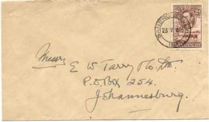 Bechuanaland 2d KGVI Cattle and Baobab Tree 1945 Gaberones Sta B.P. to Johann...