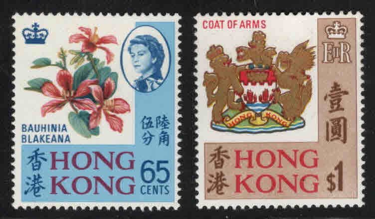 Hong Kong Scott 245-246 MH*  stamp set