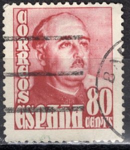 Spain; 1954; Sc. # 803; Used Single Stamp Perf. 12 1/2 x 13