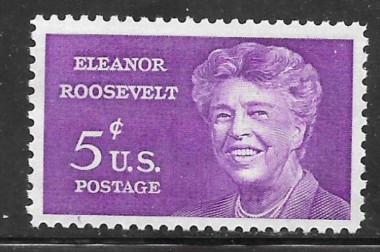 USA 1236: 5c Eleanor Roosevelt (1884-1962) First Lady, MNH, VF