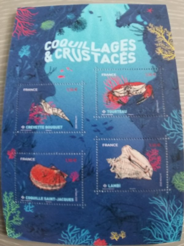 France 2022 Minisheet Shellfish MNH Cat. € 25