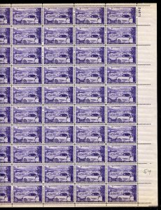 1025 Trucking Industry Sheet of 50 3¢ Stamps 1953