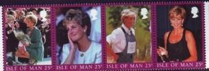 Isle of Man Sc 793 1998 Princess Diana stamp set  NH