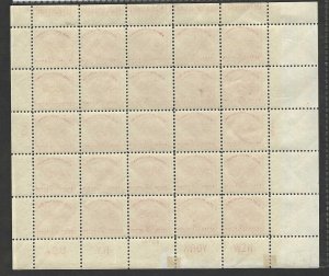 US 19286 SCOTT # 630 INT'L PHILATELIC EXHIBITION S. SHEET OF 25 NEVER HINGED