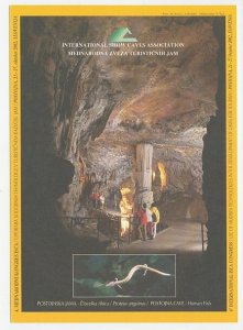 Postal stationery Slovenia 2002 International Show Caves Association - Human fis