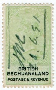 (I.B) British Bechuanaland Revenue : Duty Stamp 10/- 